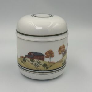 Estee Lauder Porcelain‎ Trinket Box Candle Jar 4 Seasons Naif Aliage